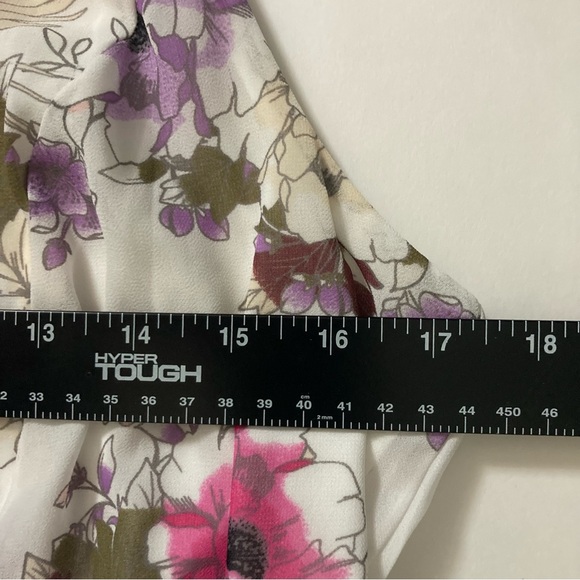 Torrid Womens Halter Keyhole Neck Floral Midi Chiffon Dress Romantic Sz 0 - Picture 9 of 9